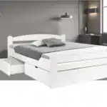 K4 bračni krevet, fioke za posteljinu, maska uznožja