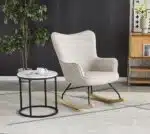 3.Fotelja na ljuljanje LEO Siva